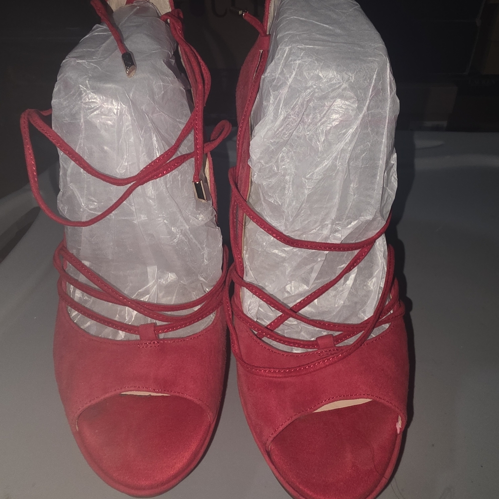 Jessica Simpson Red Strappy Heels